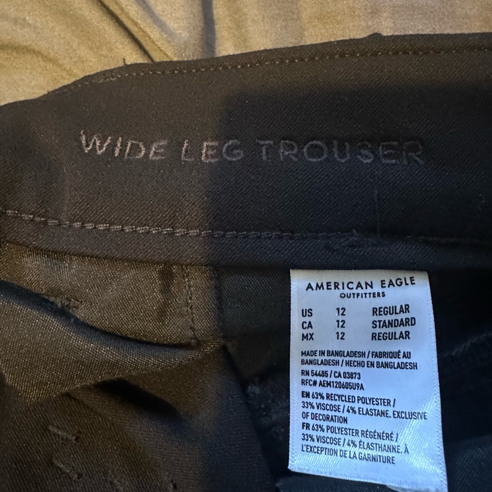 American Eagle Outfitters Black Wide Leg Pants